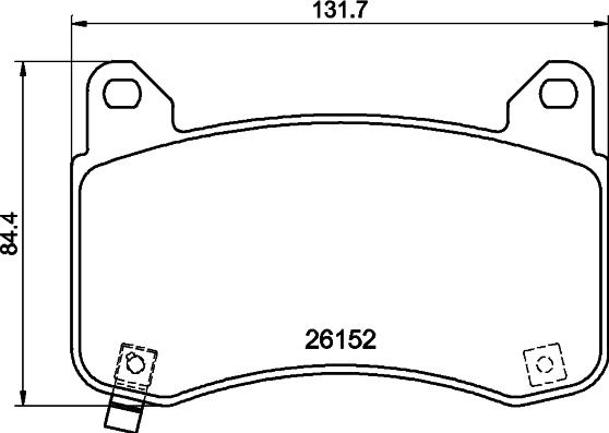 Pagid T2897 - Тормозные колодки, дисковые, комплект avtokuzovplus.com.ua