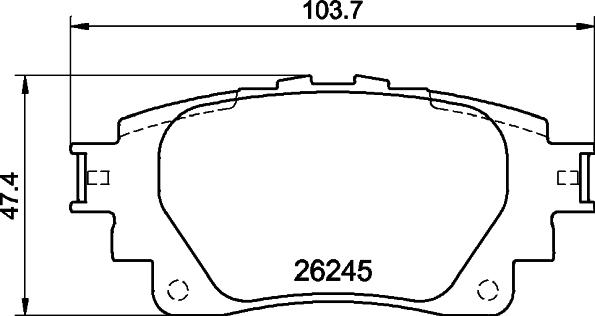 Pagid T2907 - Тормозные колодки, дисковые, комплект avtokuzovplus.com.ua