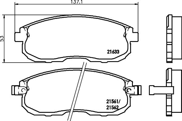 Pagid T3009 - Гальмівні колодки, дискові гальма autocars.com.ua