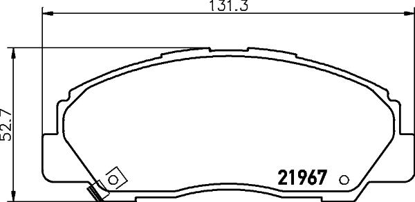 Pagid T3069 - Тормозные колодки, дисковые, комплект autodnr.net