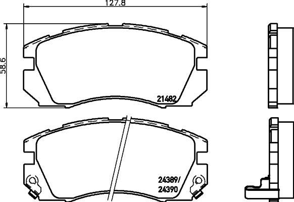 Pagid T3077 - Гальмівні колодки, дискові гальма autocars.com.ua