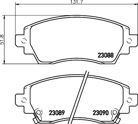 Pagid T3102 - Гальмівні колодки, дискові гальма autocars.com.ua