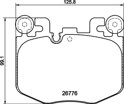 Pagid T4284 - Тормозные колодки, дисковые, комплект avtokuzovplus.com.ua