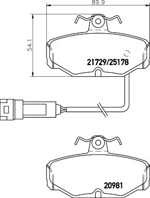 Pagid T5007 - Тормозные колодки, дисковые, комплект avtokuzovplus.com.ua