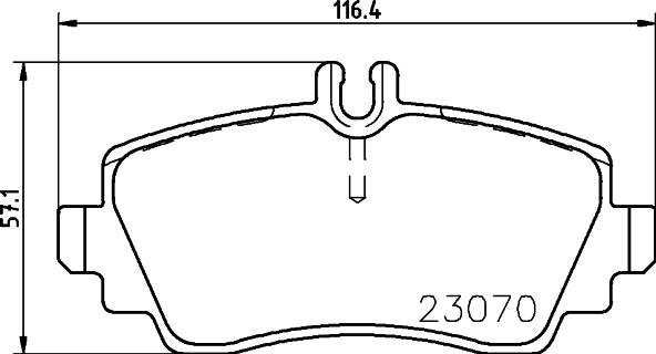 Mercedes-Benz N1684200020 - Гальмівні колодки, дискові гальма autocars.com.ua