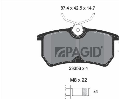 Pagid T5118N - Гальмівні колодки, дискові гальма autocars.com.ua