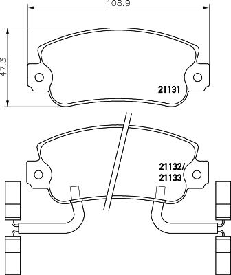 Pagid T6062 - Гальмівні колодки, дискові гальма autocars.com.ua