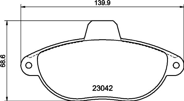 Pagid T9054 - Тормозные колодки, дисковые, комплект avtokuzovplus.com.ua