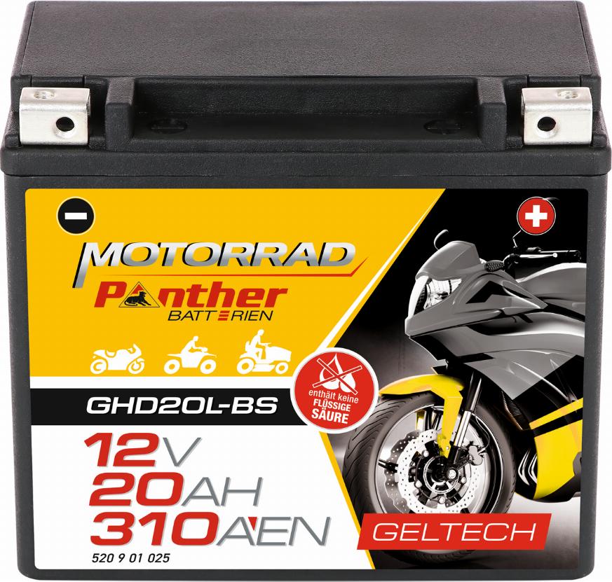 PANTHER GB.5200177 - Стартерна акумуляторна батарея, АКБ autocars.com.ua