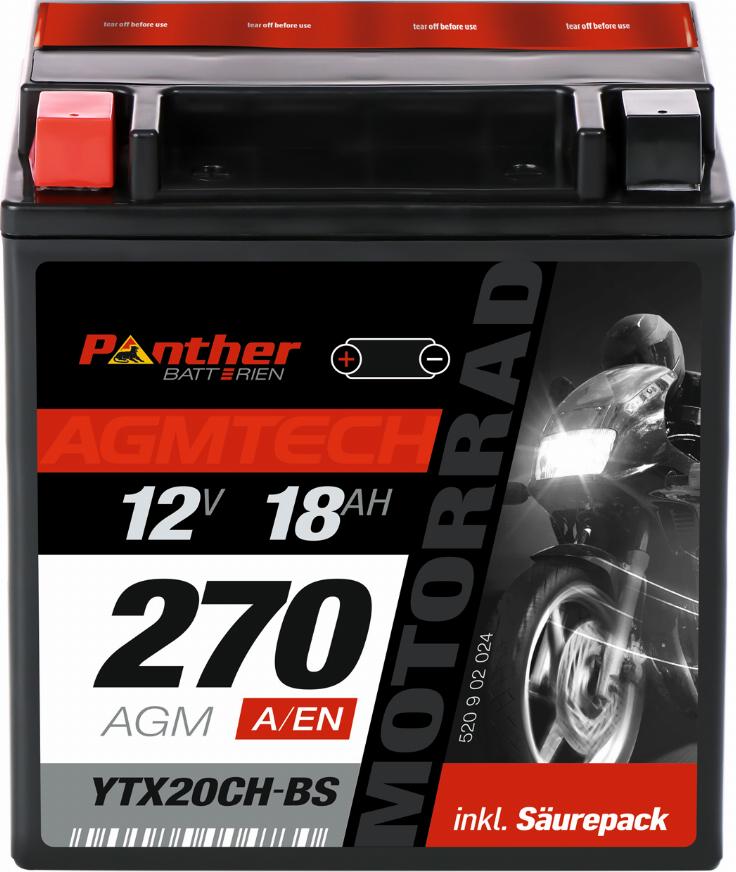 PANTHER MB.5200277 - Стартерна акумуляторна батарея, АКБ autocars.com.ua