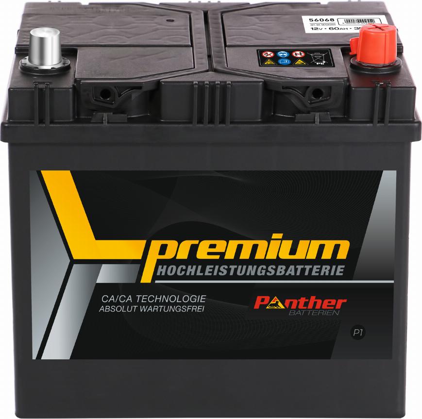 PANTHER SB.5606833 - Стартерна акумуляторна батарея, АКБ autocars.com.ua