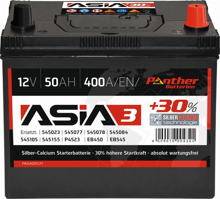 PANTHER SB.ASIA03 - Стартерна акумуляторна батарея, АКБ autocars.com.ua