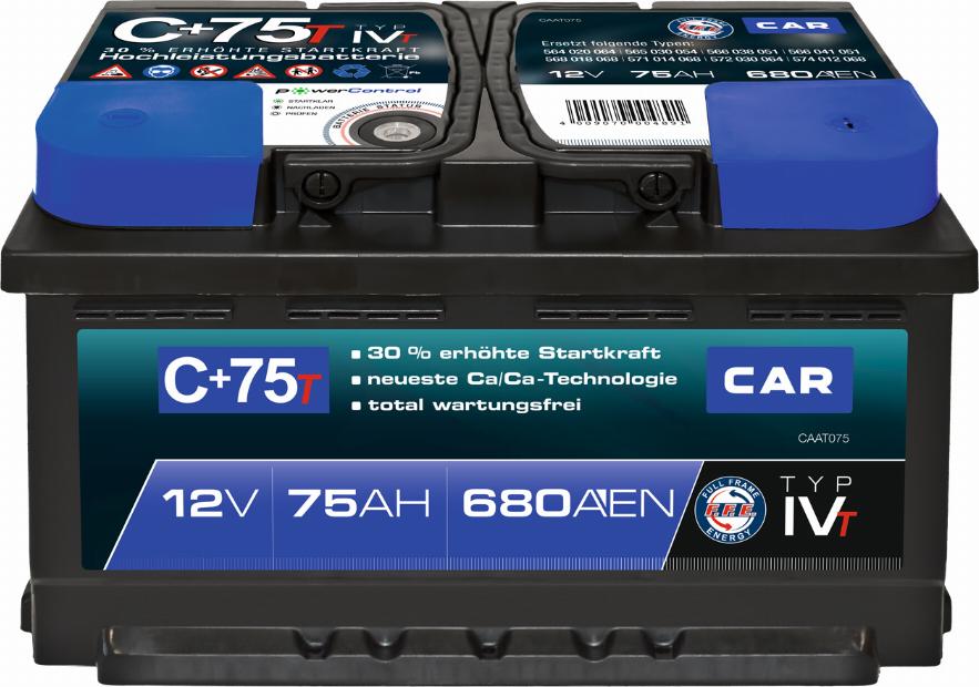 PANTHER SB.C75T - Стартерна акумуляторна батарея, АКБ autocars.com.ua