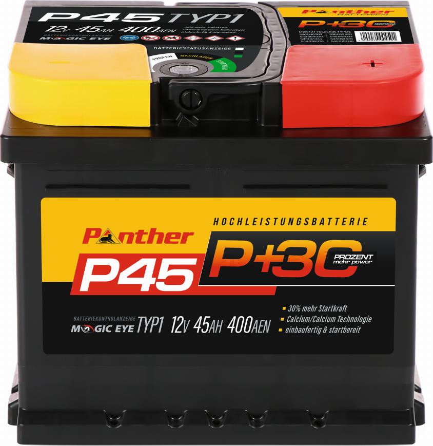 PANTHER SB.P45 - Стартерна акумуляторна батарея, АКБ autocars.com.ua