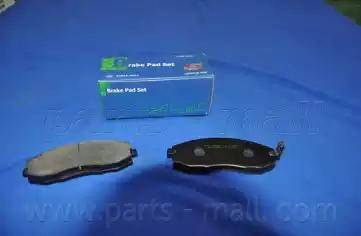 Parts-Mall PKA-007 - Колодки тормозные дисковые HYUNDAI STAREX PMC 581014AA32 autodnr.net