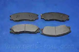 Parts-Mall PKA-015-S - Гальмівні колодки, дискові гальма autocars.com.ua