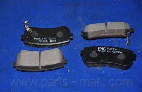 Parts-Mall PKA-033-S - Гальмівні колодки, дискові гальма autocars.com.ua