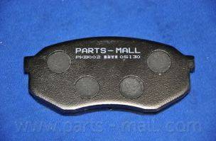 Parts-Mall PKB-002 - Гальмівні колодки, дискові гальма autocars.com.ua