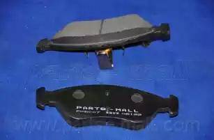 Parts-Mall PKB-007-S - Гальмівні колодки, дискові гальма autocars.com.ua