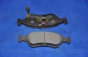 Parts-Mall PKB-007-S - Гальмівні колодки, дискові гальма autocars.com.ua