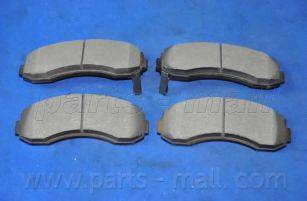 Parts-Mall PKB-009-S - Гальмівні колодки, дискові гальма autocars.com.ua