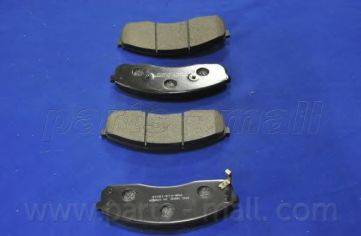 Parts-Mall PKB-013-S - Гальмівні колодки, дискові гальма autocars.com.ua