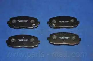 Parts-Mall PKB-023-S - Тормозные колодки, дисковые, комплект avtokuzovplus.com.ua