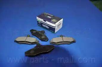 Parts-Mall PKC-010-S - Гальмівні колодки, дискові гальма autocars.com.ua