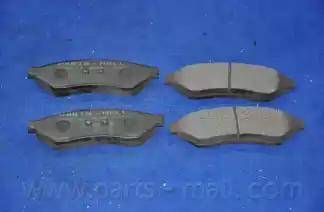 Parts-Mall PKC-017 - Гальмівні колодки, дискові гальма autocars.com.ua