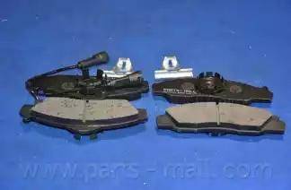 Parts-Mall PKD-002 - Гальмівні колодки, дискові гальма autocars.com.ua