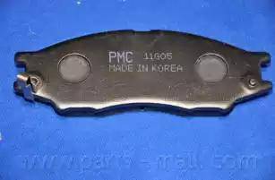 Parts-Mall PKE-004 - Колодки тормозные дисковые SAMSUNG SM3 - Nissan Almera Classic PMC 48111-31100K0 autodnr.net