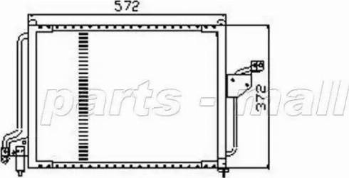 Parts-Mall PXNC1-007 - Конденсатор кондиционера avtokuzovplus.com.ua