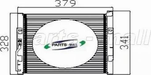 Parts-Mall PXNC2-011 - Конденсатор кондиционера avtokuzovplus.com.ua