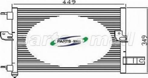 Parts-Mall PXNCA-067 - Конденсатор кондиционера autodnr.net