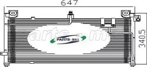 Parts-Mall PXNCH-001 - Конденсатор, кондиціонер autocars.com.ua