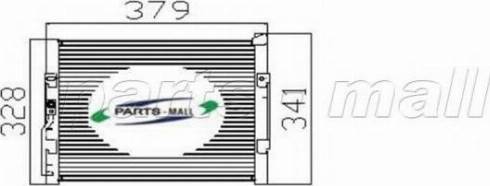 Parts-Mall PXNCJ-005 - Конденсатор, кондиціонер autocars.com.ua