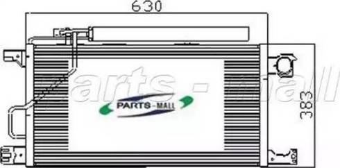 Parts-Mall PXNCR-007 - Конденсатор, кондиціонер autocars.com.ua