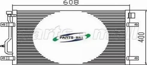 Parts-Mall PXNCT-004 - Конденсатор, кондиціонер autocars.com.ua