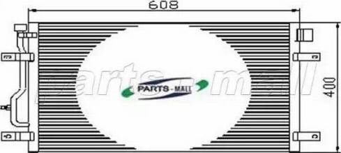 Parts-Mall PXNCT-006 - Конденсатор, кондиціонер autocars.com.ua