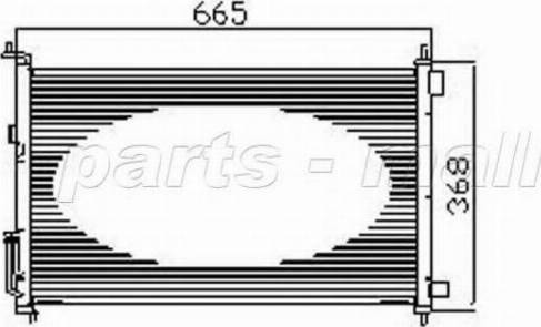 Parts-Mall PXNCW-016 - Конденсатор, кондиціонер autocars.com.ua