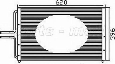 Parts-Mall PXNCX-061Y - Конденсатор, кондиціонер autocars.com.ua