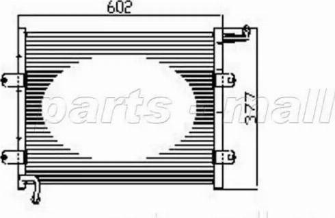 Parts-Mall PXNCX-073T - Конденсатор кондиционера avtokuzovplus.com.ua