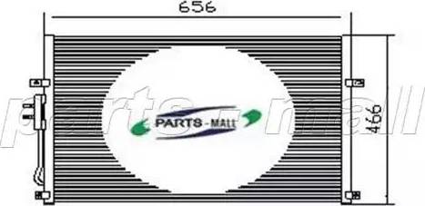 Parts-Mall PXNCY-003 - Конденсатор, кондиціонер autocars.com.ua