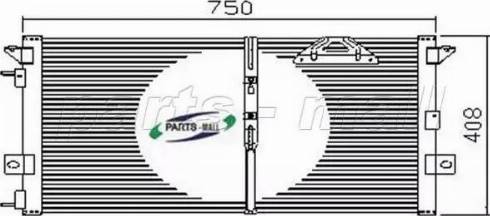 Parts-Mall PXNCY-008 - Конденсатор, кондиціонер autocars.com.ua