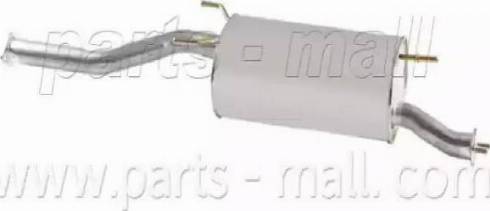 Parts-Mall PYA-155 - Середній глушник вихлопних газів autocars.com.ua