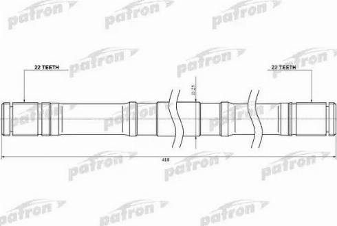 Patron GA16LH - Приводний вал autocars.com.ua