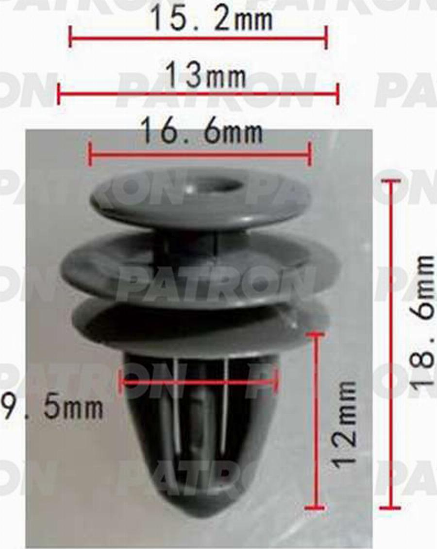 Patron P370143 - Зажим, молдинг / захисна накладка autocars.com.ua