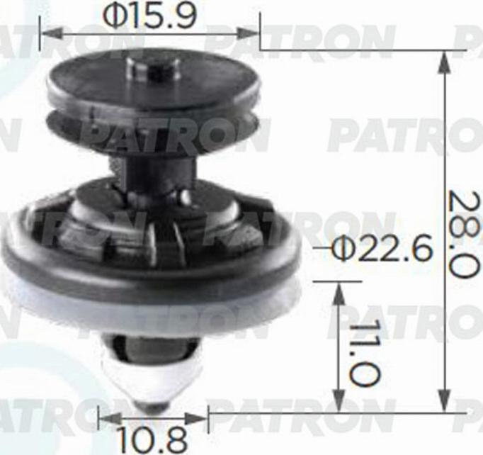 Patron P370255A - Зажим, молдинг / захисна накладка autocars.com.ua