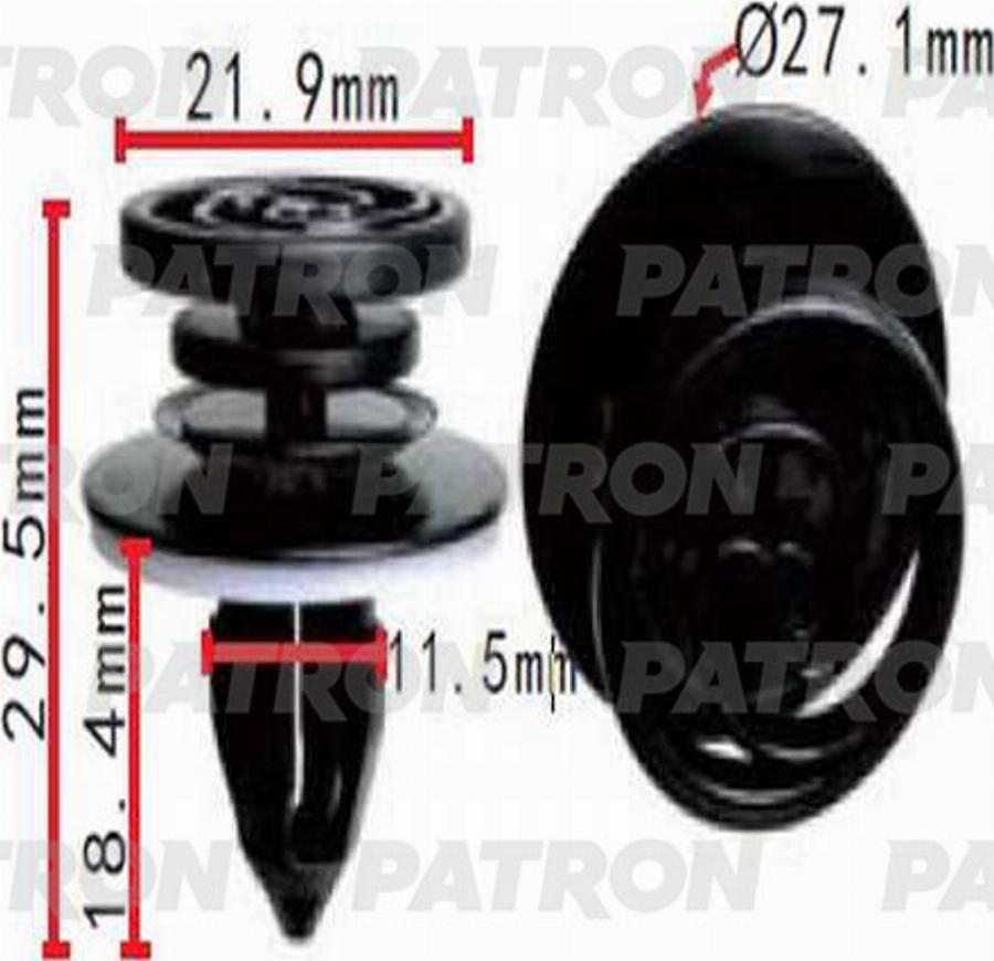 Patron P370256A - Зажим, молдинг / защитная накладка avtokuzovplus.com.ua