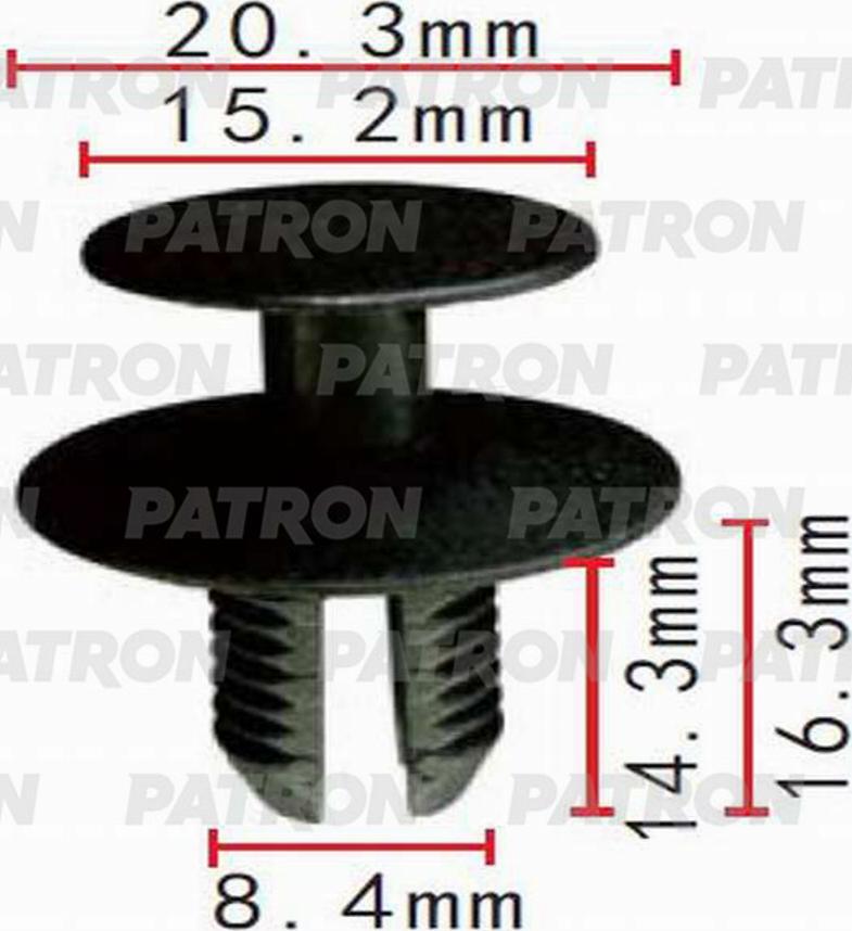 Patron P370495 - Зажим, молдинг / защитная накладка avtokuzovplus.com.ua